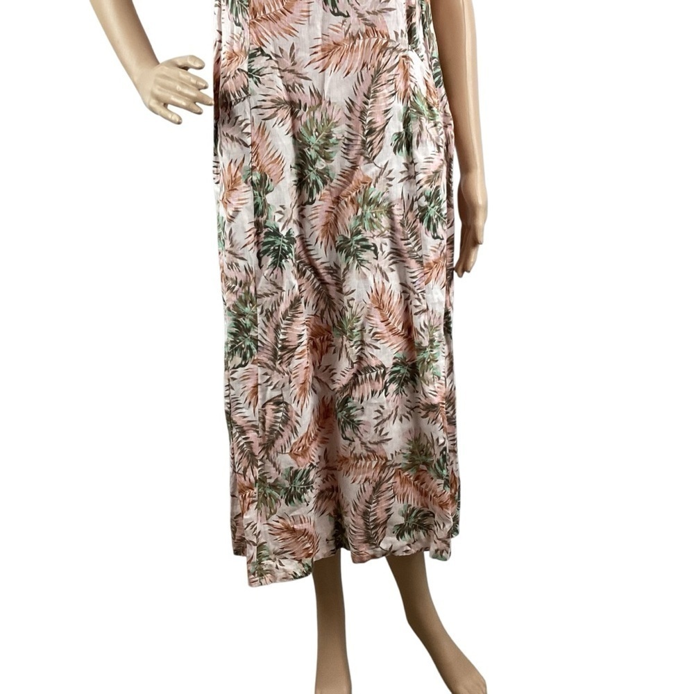 J. Jill Love Linen Printed Tank Dress Petite Small Multicolor - Picture 3 of 7